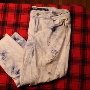 Women’s acid wash stretch jeans size 18
